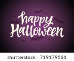 happy halloween   celebration... | Shutterstock .eps vector #719179531