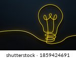 Yellow Light Bulb Shape...