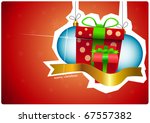vector christmas gifts | Shutterstock .eps vector #67557382
