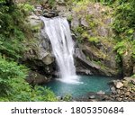 Small photo of New Taipei City/Taiwan-08/02/2020: With abundant anion and phytoncid, the 3-level Xinxian Waterfall in Neidong National Forest Recreational Area is the best forest bath area in northern Taiwan.