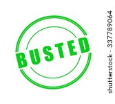 Busted Green Stamp Text On...