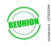 Reunion Green Stamp Text On...