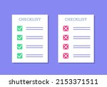 checklist document. task done... | Shutterstock .eps vector #2153371511