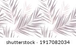 pink palm leaves tropical... | Shutterstock .eps vector #1917082034
