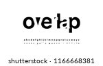 modern alphabet font overlap... | Shutterstock .eps vector #1166668381