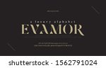 elegant luxury alphabet letters ... | Shutterstock .eps vector #1562791024