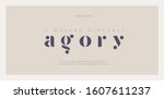 elegant awesome alphabet... | Shutterstock .eps vector #1607611237