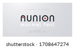 minimal font creative modern... | Shutterstock .eps vector #1708647274