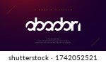 abstract sport modern alphabet... | Shutterstock .eps vector #1742052521