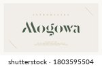 elegant alphabet letters font... | Shutterstock .eps vector #1803595504
