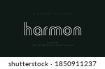 abstract thin line font... | Shutterstock .eps vector #1850911237