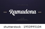 arabic style font alphabet... | Shutterstock .eps vector #1953995104