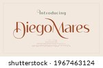 luxury wedding alphabet number... | Shutterstock .eps vector #1967463124