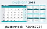 Calendar Planner 2018 Year....