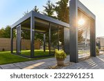 Modern BAT R Bioclimatic Aluminum Pergolas. Experience luxury outdoors with BAT R Bioclimatic Pergolas. Stylish, durable, and customizable – perfect for premium gardens and terraces.