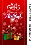 happy new year. 2020. christmas ... | Shutterstock . vector #1568626951