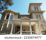 Small photo of Izmir-Turkey - 23-02-2021 Forbes Mansion is the mansion in the garden of Buca State Hospital. It was built in 1908 by the Levantine Forbes Family. A popular place for photo shoots among young people.