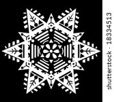 christmas snowflake. for the... | Shutterstock . vector #18334513
