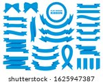 set of vector ribbon. flat... | Shutterstock .eps vector #1625947387