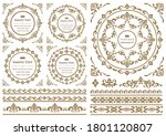 set of vintage elements for... | Shutterstock .eps vector #1801120807