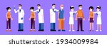 patients are vaccinated by... | Shutterstock .eps vector #1934009984