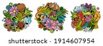 spring cartoon vector doodle... | Shutterstock .eps vector #1914607954