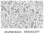 sketchy vector hand drawn... | Shutterstock .eps vector #354141377