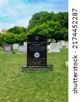 Small photo of Arlington VA -2022: Arlington National Cemetery - Ruth Bader Ginsburg's grave. First Jewish woman appointed Supreme Court Justice, and second female justice. Notorious RBG became a feminist icon.