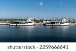 Small photo of Port Canaveral, Florida -2023: Megan, formerly called GO Searcher, and Shannon, formerly called GO Navigator, are SpaceX Dragon recovery vessels. Used by SpaceX and NASA for recovering Dragon capsules