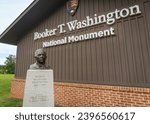 Small photo of Hardy, Virginia -Dec 1, 2023: Booker T. Washington National Monument in rural Virginia. Tobacco farm where Booker T. Washington was born into slavery and later freed by Emancipation Proclamation.