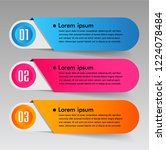 modern paper text box template  ... | Shutterstock .eps vector #1224078484