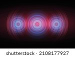 sound waves oscillating dark... | Shutterstock .eps vector #2108177927