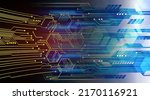 cyber circuit future technology ... | Shutterstock .eps vector #2170116921