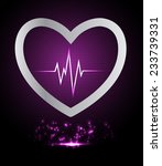 dark purple pulse light... | Shutterstock .eps vector #233739331