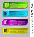 colorful modern text box... | Shutterstock .eps vector #254721064
