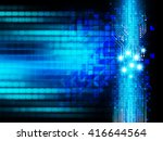 blue abstract hi speed internet ... | Shutterstock . vector #416644564