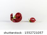 A Large  Hooked Red Chili...