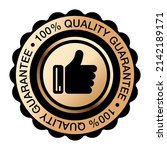 100  quality guarantee. black... | Shutterstock .eps vector #2142189171