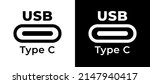 vector icon symbol usb type c.... | Shutterstock .eps vector #2147940417