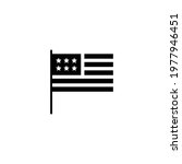 flag usa vector icon on a white ... | Shutterstock .eps vector #1977946451