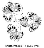 beautiful butterfly for a design | Shutterstock .eps vector #61687498