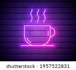 coffee  cappuccino  drink neon... | Shutterstock .eps vector #1957522831
