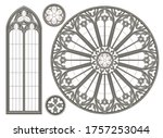 realistic gothic medieval... | Shutterstock .eps vector #1757253044
