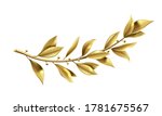 vector graphics. golden laurel... | Shutterstock .eps vector #1781675567