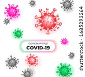 coronavirus covid 19 3d... | Shutterstock .eps vector #1685293264
