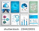 set of flyer design  web... | Shutterstock . vector #234423031