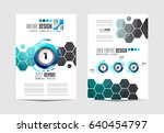 brochure template  flyer design ... | Shutterstock .eps vector #640454797