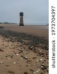 Small photo of Abandoned Tower at Spurn Point, East Yorkshire, UK