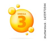 shiny fish oil nutrition  omega ... | Shutterstock .eps vector #1655973544
