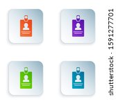 color identification badge icon ... | Shutterstock . vector #1591277701